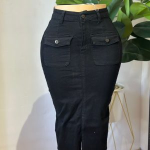 Falda Cargo Negra