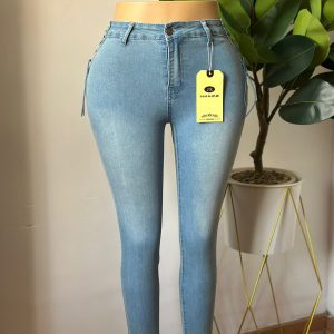 Jeans Celeste Trenzado